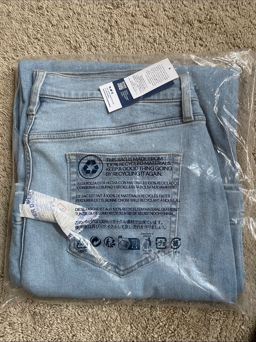 Lands' End Light Blue Wide Leg Jeans
